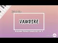Vampire - Olivia Rodrigo Karaoke Female Lower Key of E
