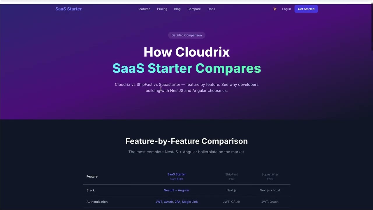 SaaS Starter Kit demo video