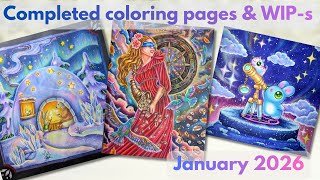 Completed pages & WIP-s January 2026