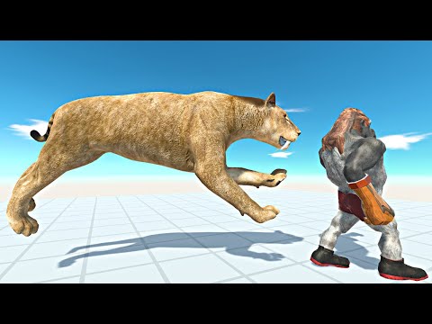 Escape the Smilodon - Animal Revolt Battle Simulator