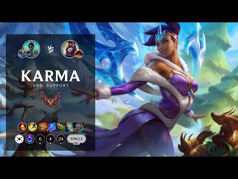 Karma Support vs Lulu - KR Grandmaster Patch 12.16