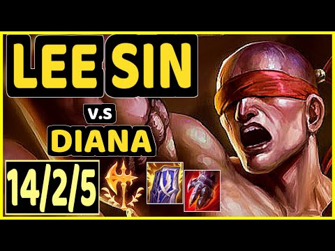 MARKOON (LEE SIN) vs DIANA - 14/2/5 KDA JUNGLE CHALLENGER GAMEPLAY - EUW