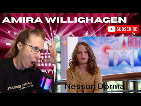 AMIRA WILLIGHAGEN REAKTION | Nessun Dorma | #Musik #Gesang #Reaktionsvideo #amirareaction