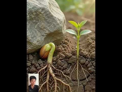 種子被石塊壓住不急於破土，深耕根系，風暴來臨才看出真正差距！#Shorts