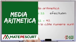 Media aritmetica