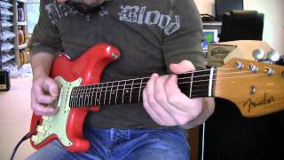 Video thumbnail for 1962 Original  Fiesta Red Fender Strat Sound Demo www.eddievegas.com Eddie Vegas by eddievegas1