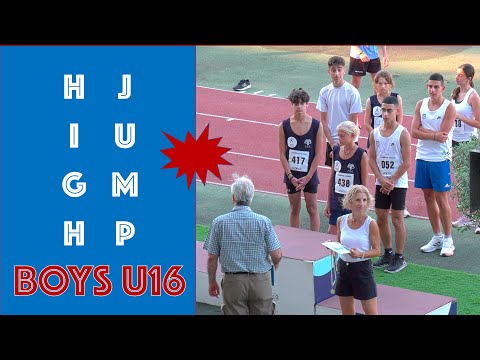 Championship of Cyprus. High Jump. BOYS U16