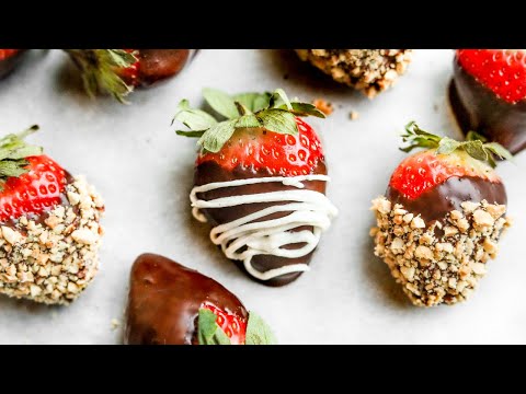 Chocolate Covered Strawberries | How To Make KETO NO SUGAR ADDED HEALTHY Chocolate Strawberries