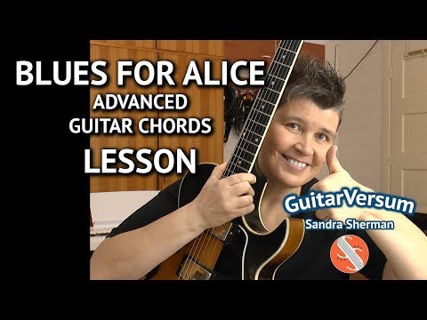 BLUES FOR ALICE - Guitar Chords LESSON -  Advanced Jazz Chords Comping