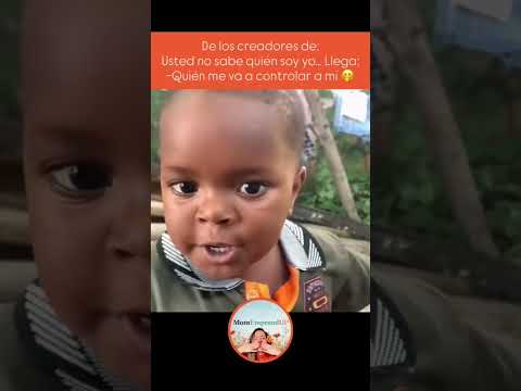 Nadie me controla ( nacemos von un caracter unico )  🤭 #niños #humor