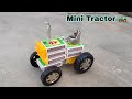 How To Make Matchbox Mini Tractor At Home Amezing Dc Motor Tractor DIY Craft