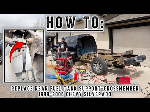 How to Replace the Rear Fuel Tank Support Crossmember on a 1999-2006 Chevy Silverado