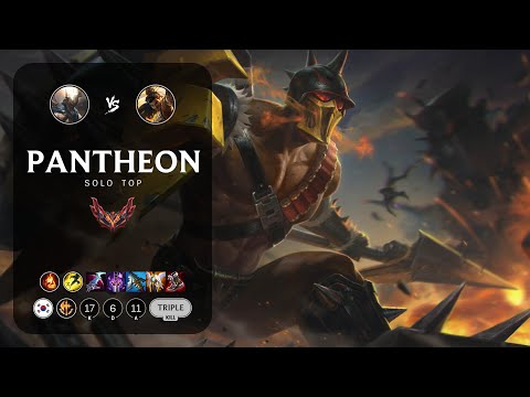 Pantheon Top vs Akshan - KR Grandmaster Patch 13.7