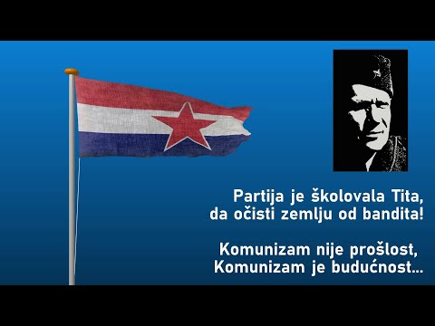 Za Hrvatsku i Tita protiv ustaških bandita - KAD BRIGADA PREKO SAVE KRENE - Partizanska pjesma