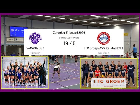 VoCASA D1 - AVV Keistad  D1 (31 jan 2026, 19.45u) Superdivisie Dames Volleybal