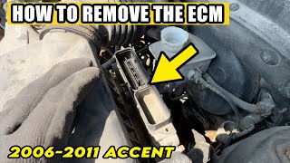 2006-2011 Hyundai Accent Engine Control Module ECM Removal