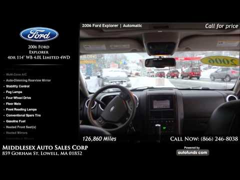 Used 2006 Ford Explorer | MIDDLESEX AUTO SALES CORP, Lowell, MA - SOLD