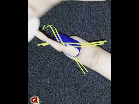 Nail art with tape#simole nail art#tuktok