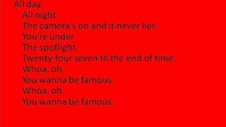 Big Time Rush Famous Lyrics