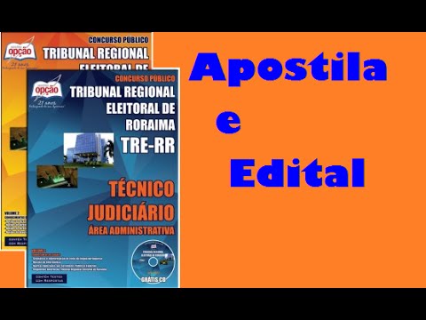 Apostila e Edital Concurso TRE Roraima Técnico Judiciário