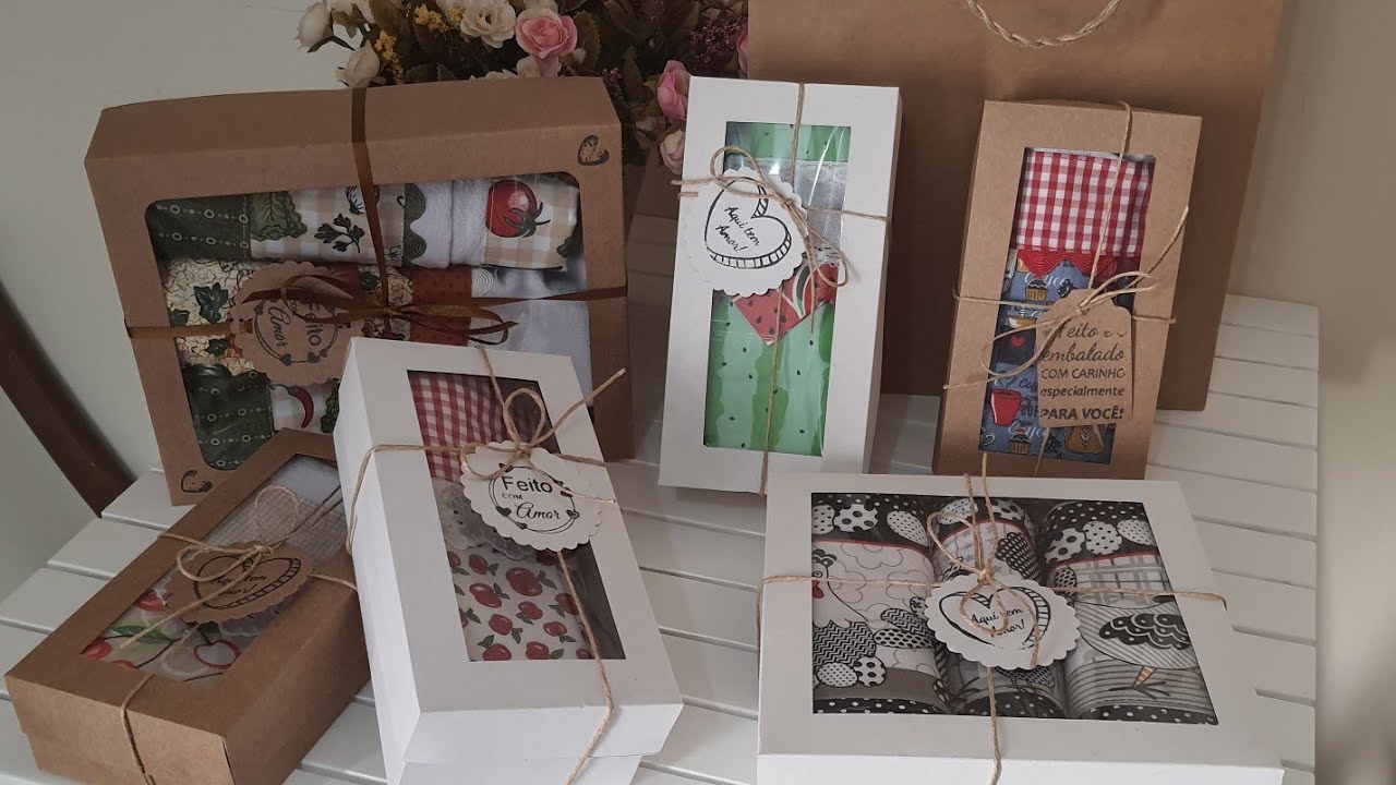 Como fazer caixa com visor passo a passo fácil,  sem molde