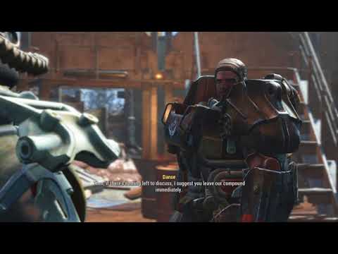 Fallout 4 - Meeting Paladin Danse (Antagonistic Dialogue)
