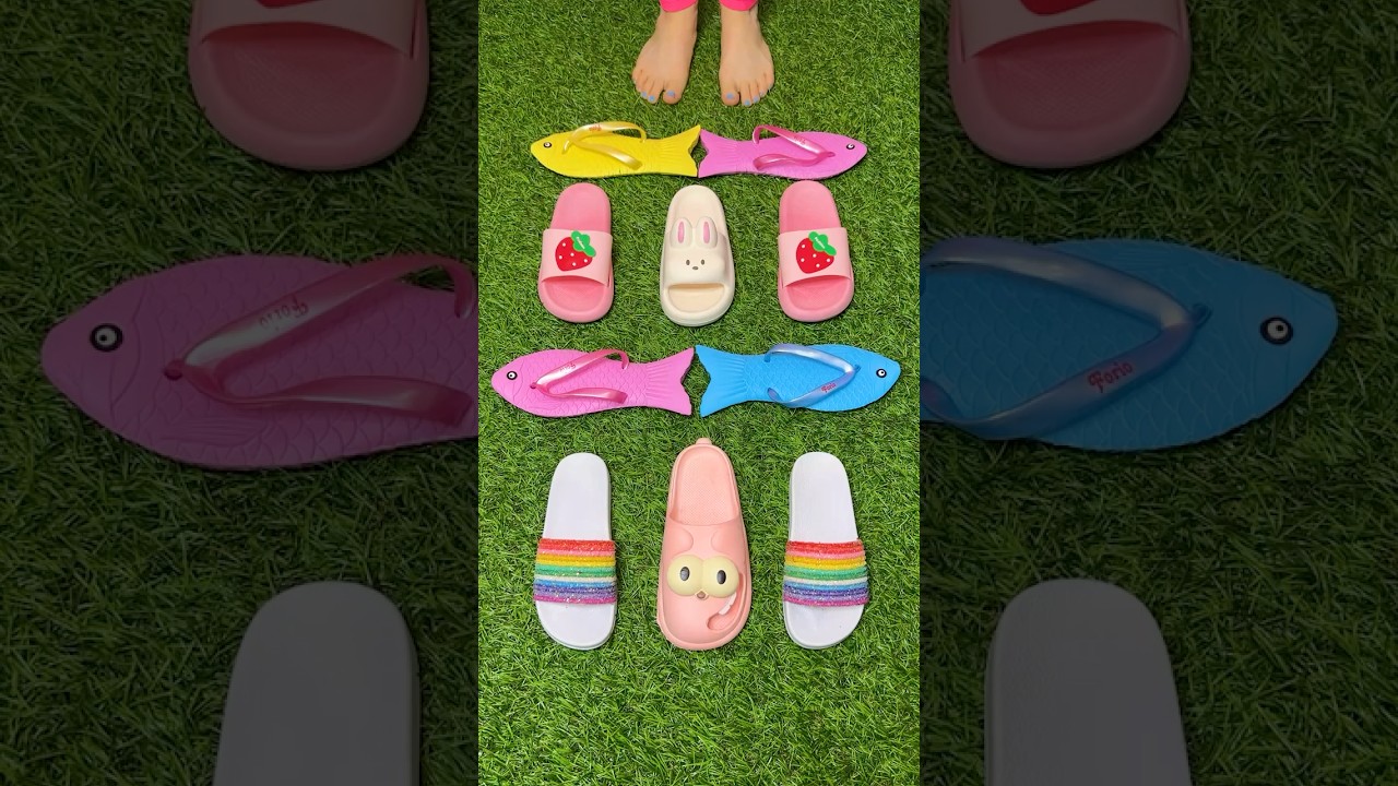 Super cool fun & sun sandals 🎉☀️ berry bunny slippers 🐰🍓 #trending #slippers #viralvideo