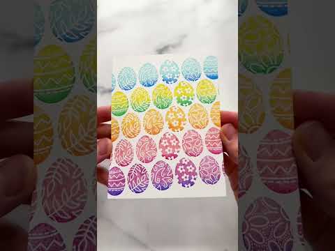 DIY Easy Easter Card Using STAMPS!🐣 - ASMR Crafting #asmr #stamp #crafts