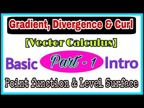 ◆Gradient, divergence and curl in vector calculus | May, 2018 Video