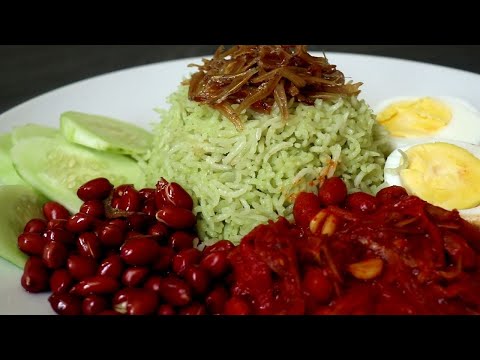 Nasi Lemak Pandan - No belacan /No chilli paste (Whole house smells good!)