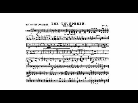 The Thunderer March: : John Philip Sousa - 3rd and 4th Trumpet