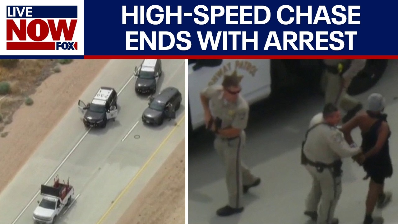 CHP pursuit of stolen work truck ends with arrest