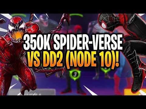 *NEW* 350K+ SPIDER-VERSE VS DARK DIMENSION 2 (NODE 10) - MARVEL Strike Force - MSF