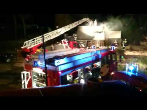 Scheunenbrand Marienberg OT Lauta 08.11.2015