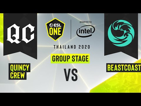 Dota2 - Quincy Crew vs. beastcoast - Game 1 - ESL One Thailand 2020 - Group Stage - AM