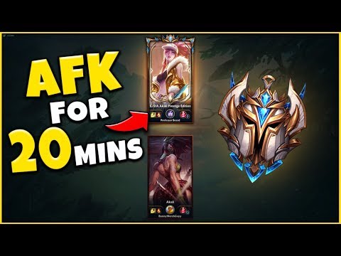 PRO PLAYER VS. IRON 1V1, BUT THE PRO HAS TO AFK FOR 20 MINUTES - League of Legends