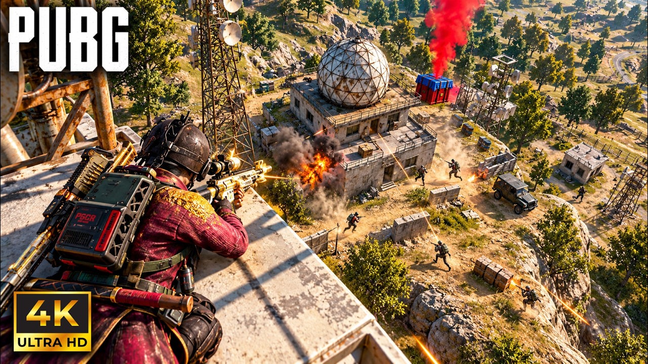 PUBG PC: JUGADA AVANZADA en BASE MILITAR con 300% TENSION 😱 Estos GRAFICOS al MAXIMO se ven BRUTALES