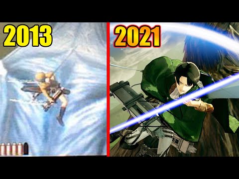 Evolution of Attack on Titan Games 2013 - 2021