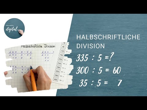 Halbschriftliche Division - 4. Klasse (inkl. Arbeitsblatt)