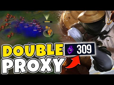 DOUBLE PROXY SINGED IN THEIR BASE FOR RECORD CS NUMBERS (11.2 CS A MINUTE) - League of Legends