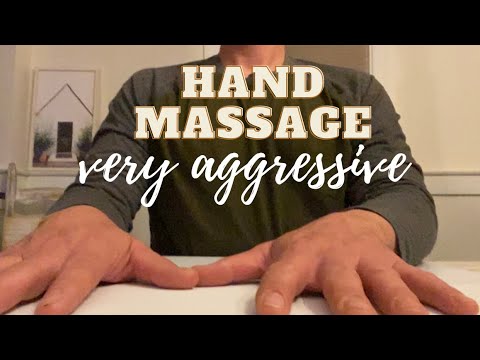 ASMR: Real Person hand massage Fast & VERY Aggressive (no talking)