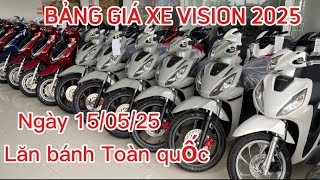 BÁO GIÁ XE VISION 2025 LĂN BÁNH NGÀY 15/05/2025 MỚI NHẤT