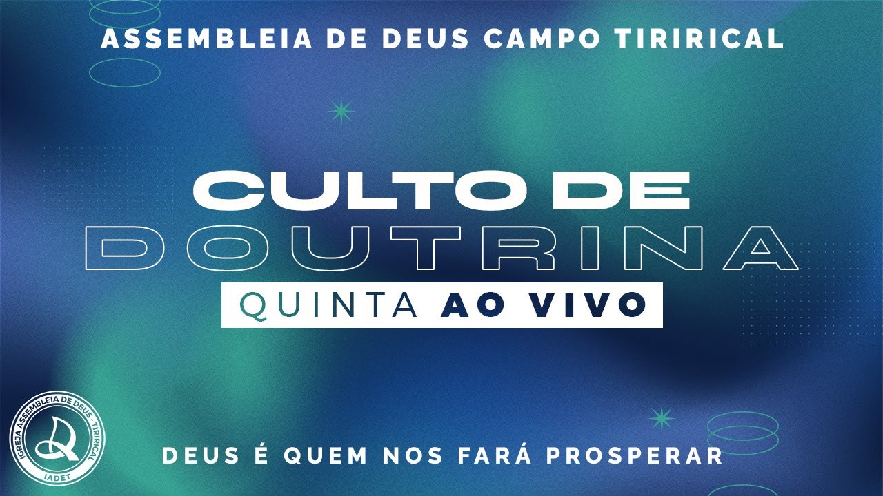 Culto de Doutrina | Quinta - Feira 23/01/2025