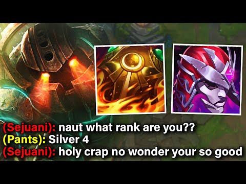 I play Final Boss Nautilus 1v9 Build except Sejuani thinks I'm smurfing from Silver 4