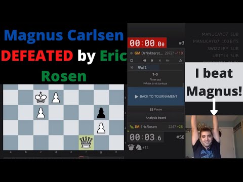 Magnus Carlsen (Dr. Drunkenstein) DEFEATED by Eric Rosen!