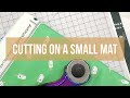 How To Cut Fabric In A Small Space With A Small Mat Cut Accurately With These Easy Tips