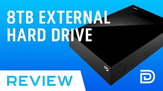 Seagate Desktop 8TB External Hard Drive HDD Unboxing Review Benchmark