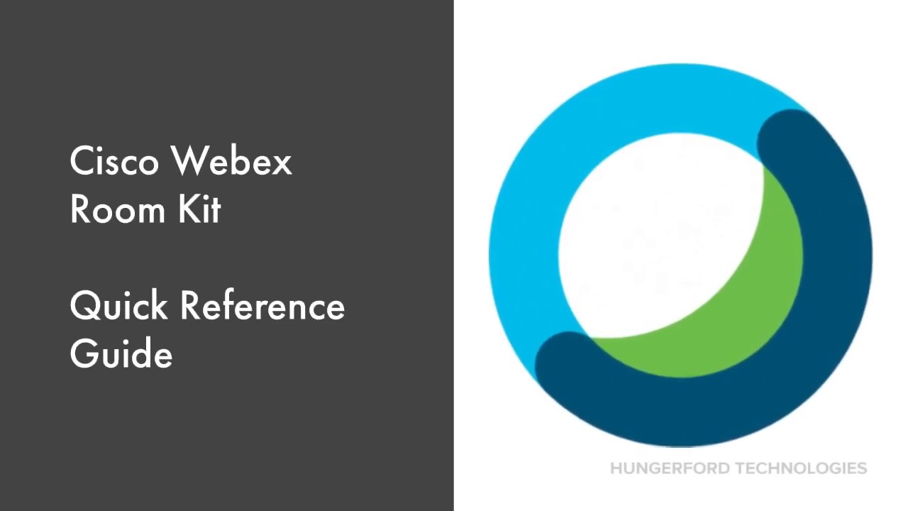 Cisco Webex Room Kit Quick Reference Guide