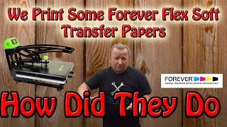Forever Flex Soft Laser Printer Test Results Transfer Paper