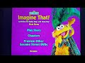 Sesame Street Imagine That 2004 DVD Menu Walkthrough